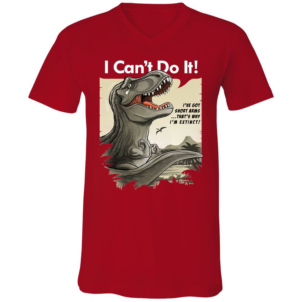 Unisex V-Neck T-Shirt - 2GM9G4FB - Red - 3