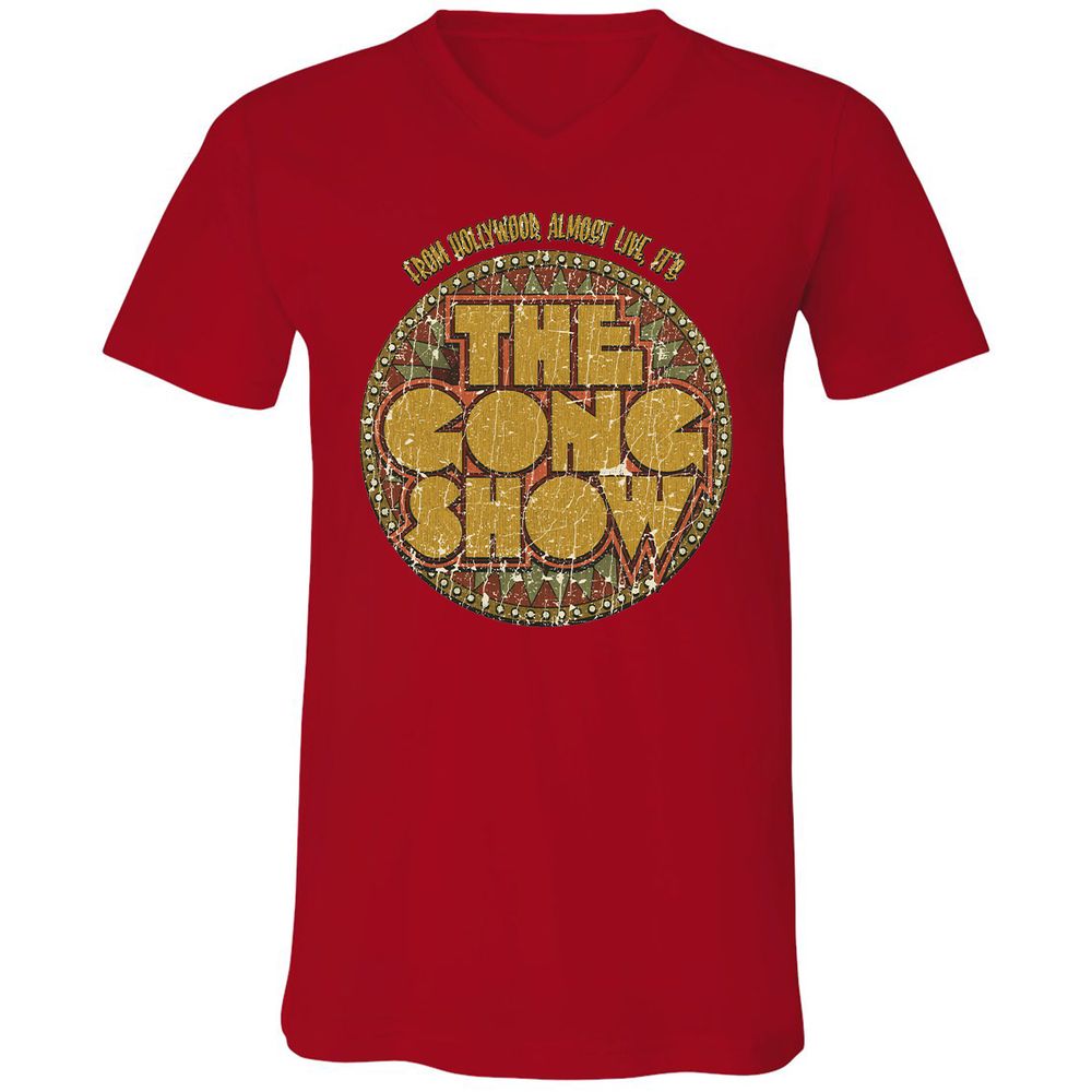 Unisex V-Neck T-Shirt - YTR2B93E - Red - 3
