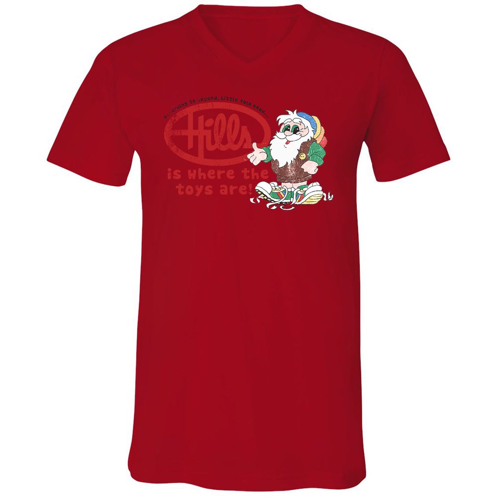 Unisex V-Neck T-Shirt - L3PFR7GZ - Red - 3