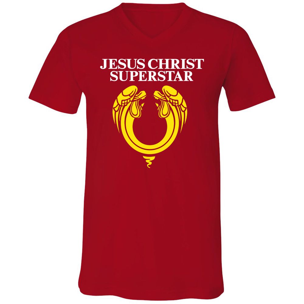 Unisex V-Neck T-Shirt - N18TJK59 - Red - 3