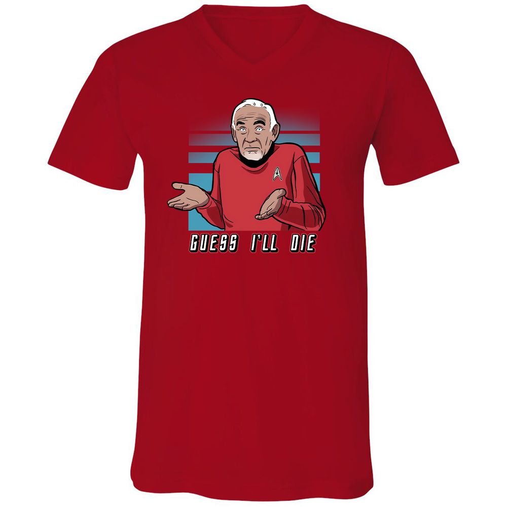 Unisex V-Neck T-Shirt - R2EXTKL5 - Red - 3