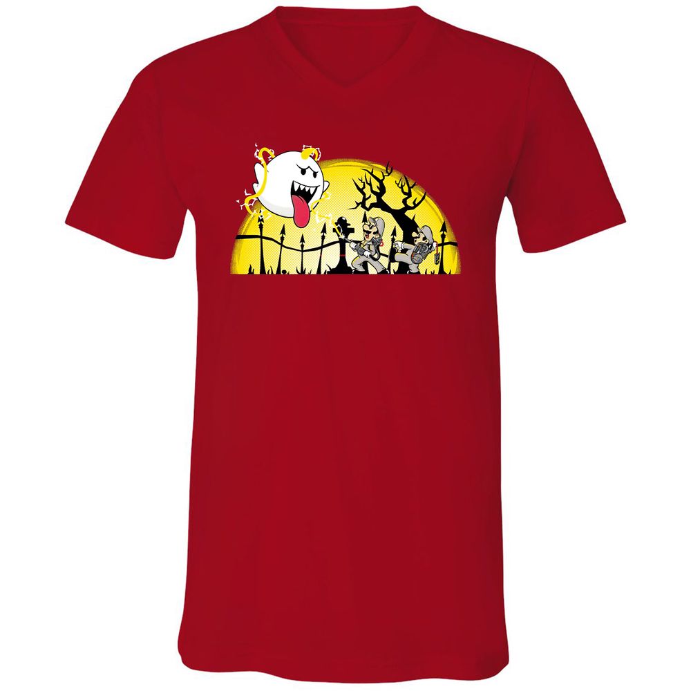 Unisex V-Neck T-Shirt - PZ18CRCZ - Red - 3