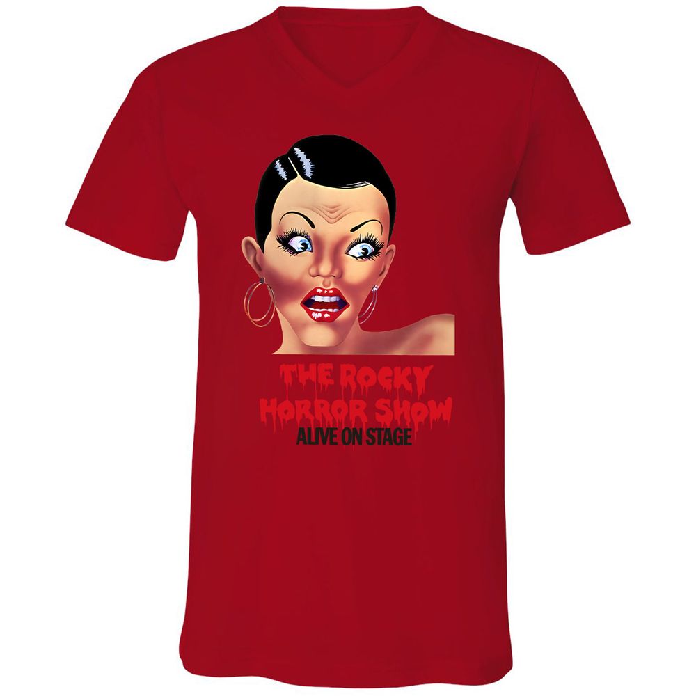 Unisex V-Neck T-Shirt - T3EACHTJ - Red - 3