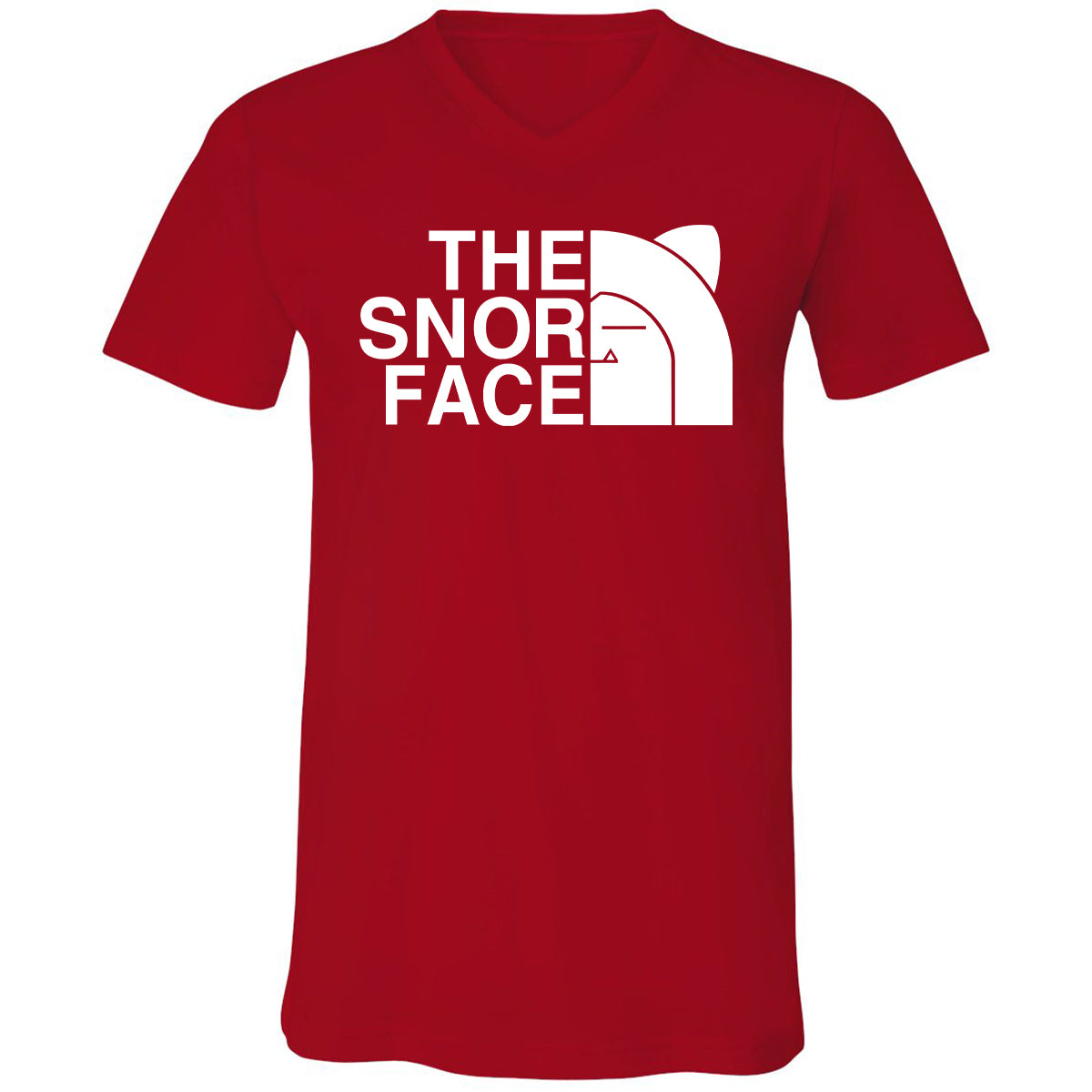 Unisex V-Neck T-Shirt - FAS2J8HA - Red - 3