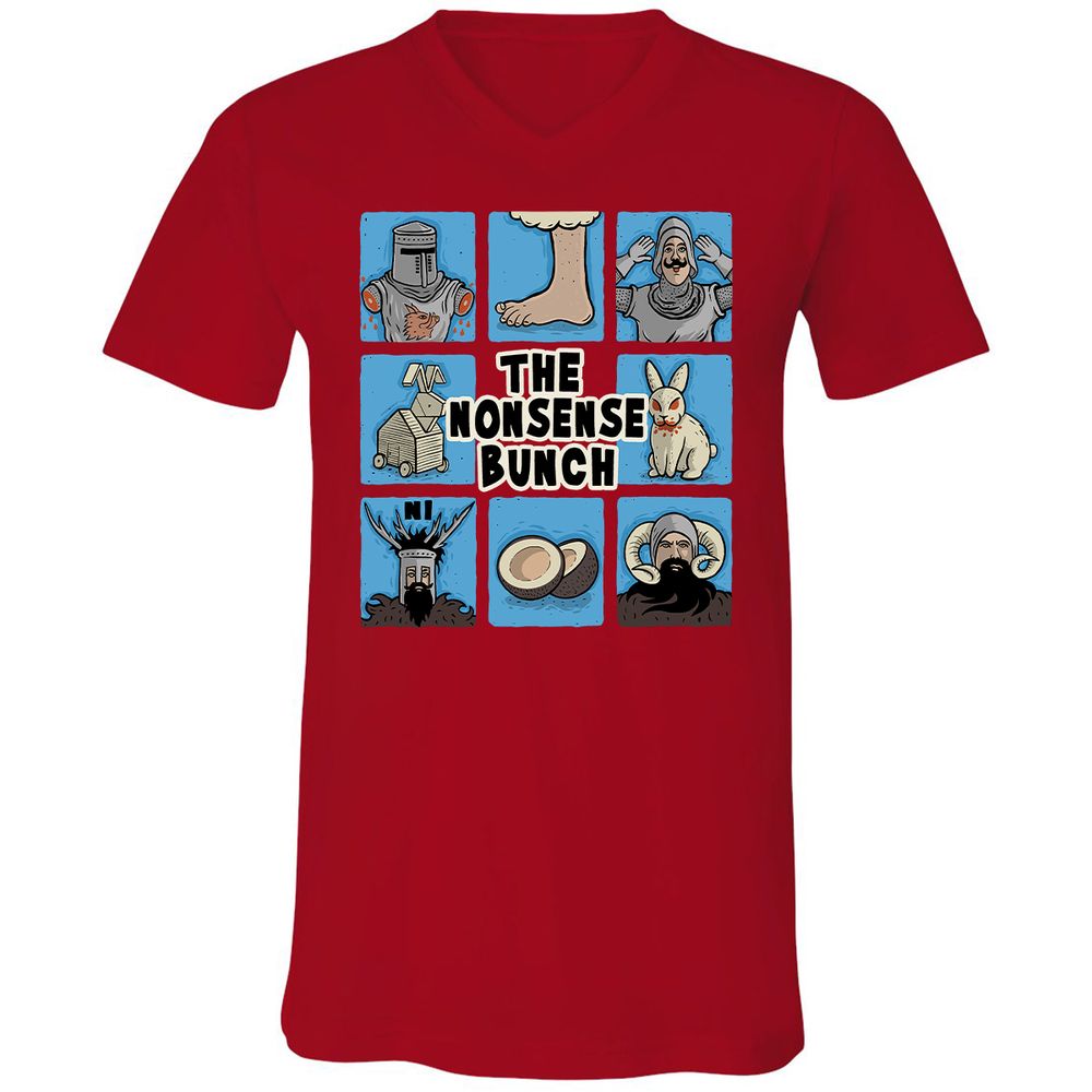 Unisex V-Neck T-Shirt - FSATAL3G - Red - 3