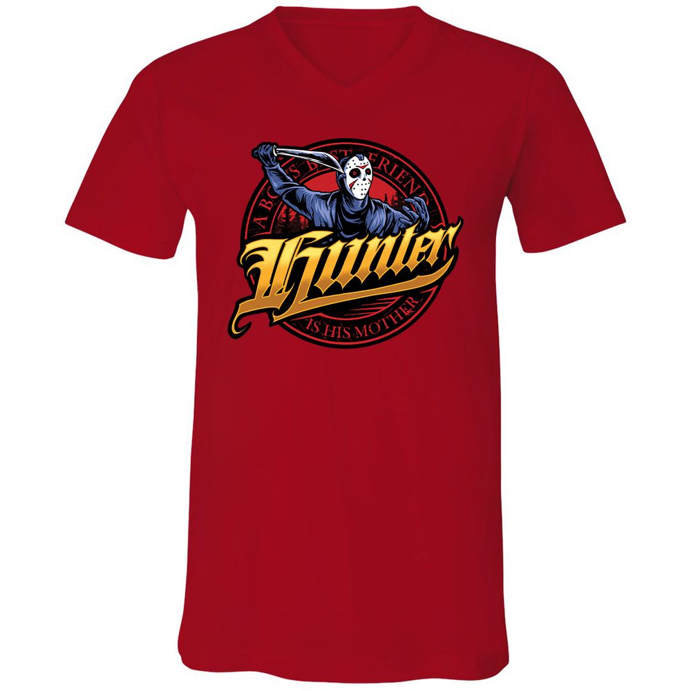 Unisex V-Neck T-Shirt - VP31ZNWY - Red - 3