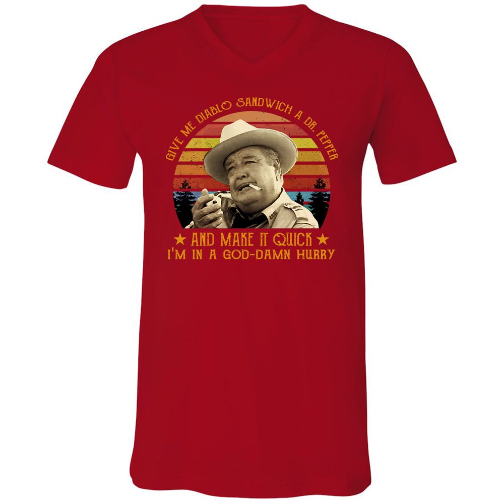 Unisex V-Neck T-Shirt - BC1VNWB1 - Red - 3
