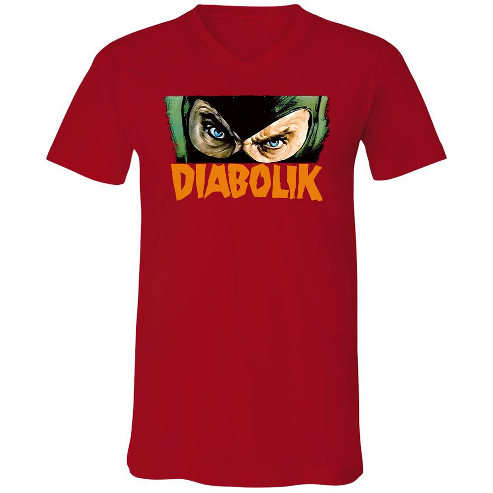 Unisex V-Neck T-Shirt - Y3C3S6F8 - Red - 3