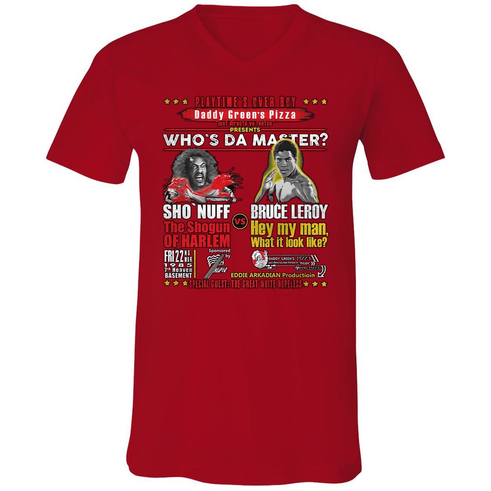 Unisex V-Neck T-Shirt - P8NQ9STW - Red - 3