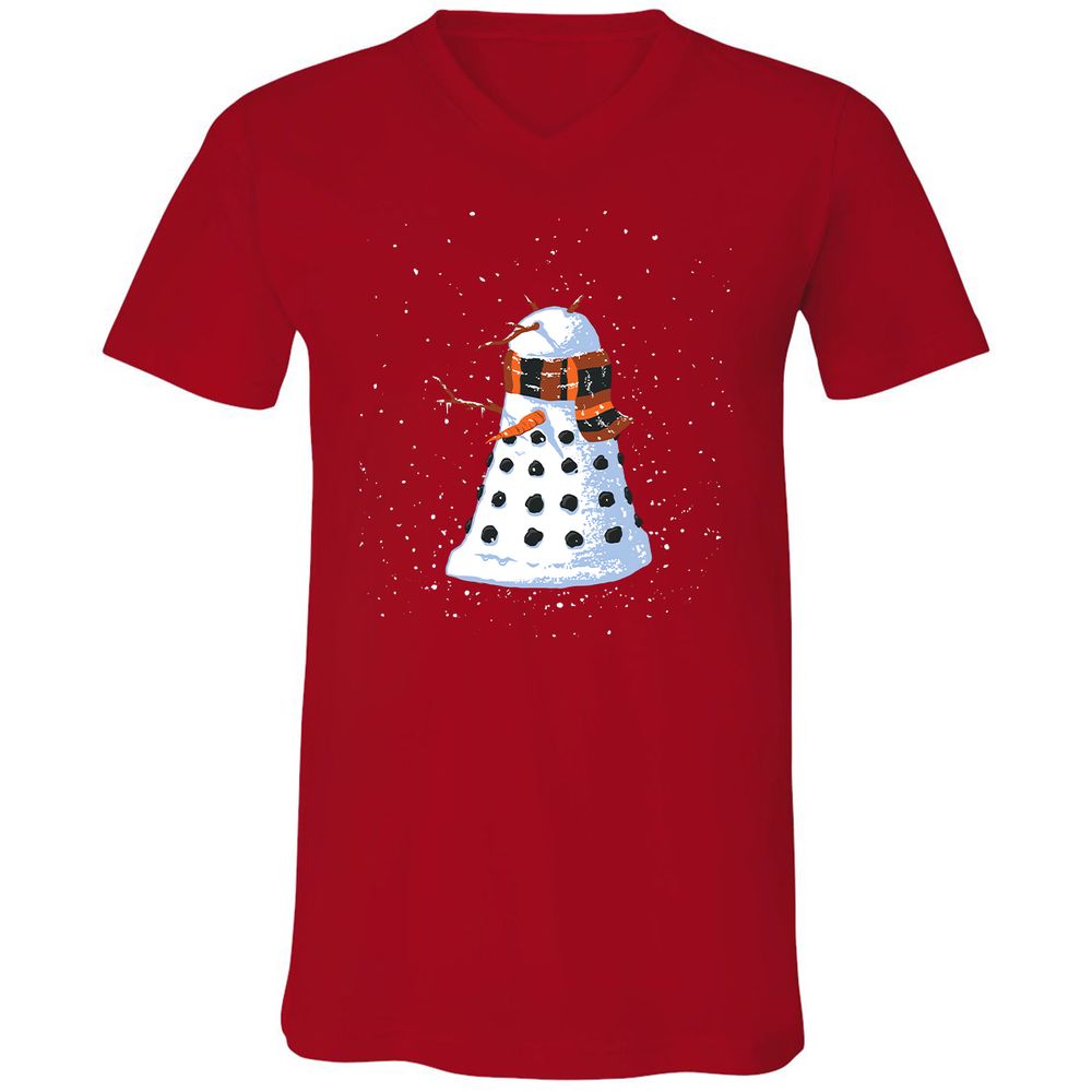 Unisex V-Neck T-Shirt - RRLM7KML - Red - 3