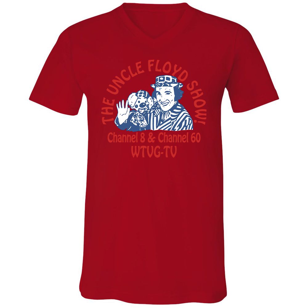 Unisex V-Neck T-Shirt - MMDVD4JZ - Red - 3