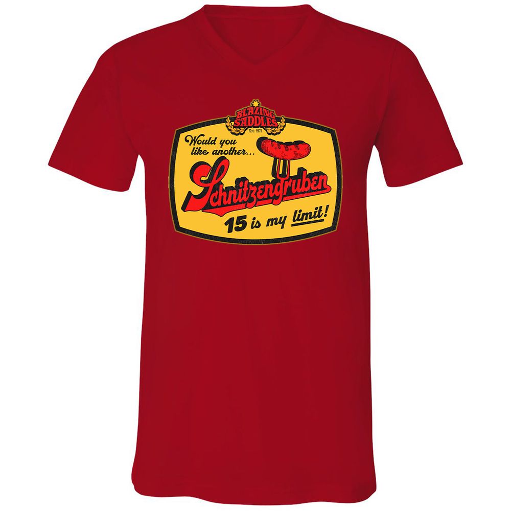 Unisex V-Neck T-Shirt - BSTA7B6U - Red - 3