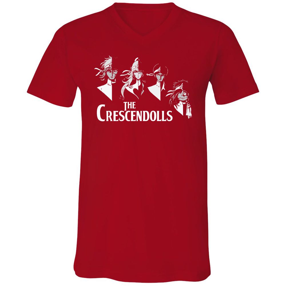 Unisex V-Neck T-Shirt - RJ53Z19D - Red - 3