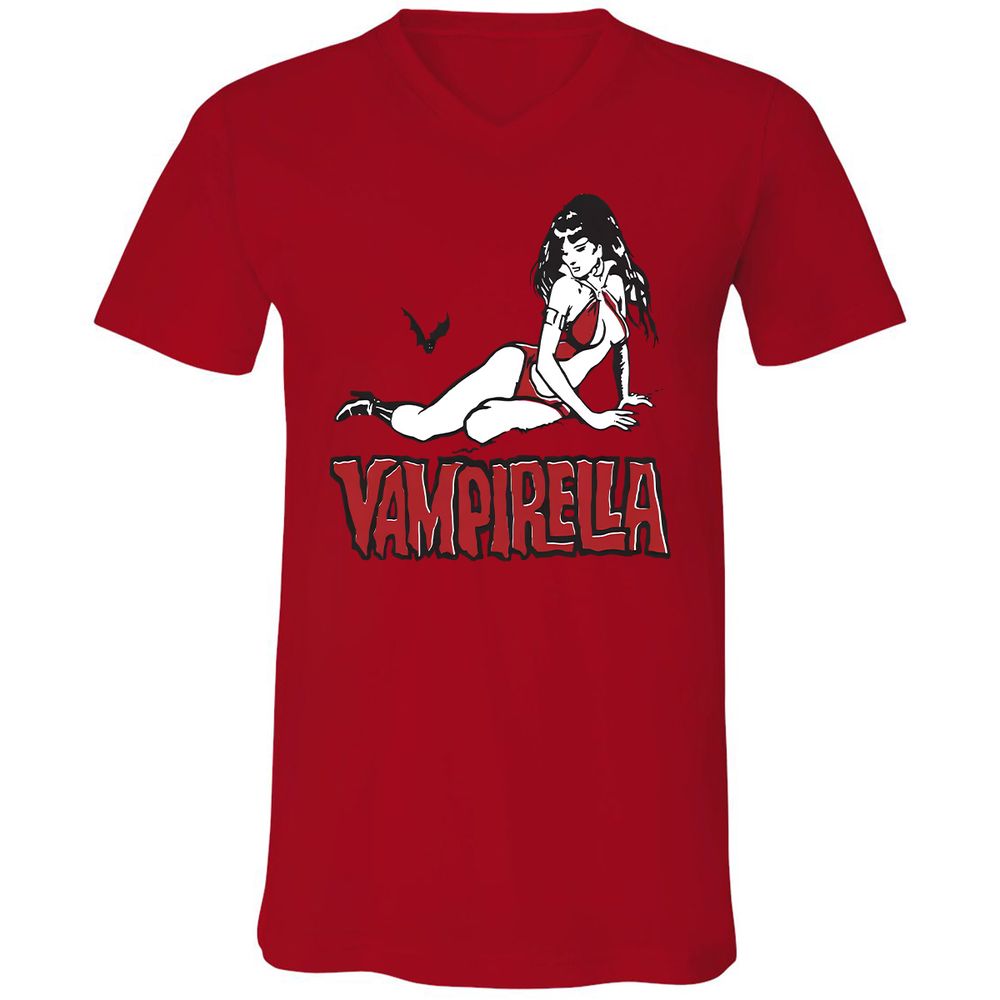 Unisex V-Neck T-Shirt - FKAESP1V - Red - 3