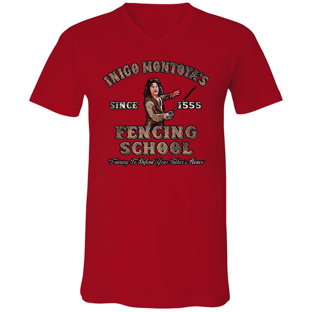 Unisex V-Neck T-Shirt - QYSCE93S - Red - 3