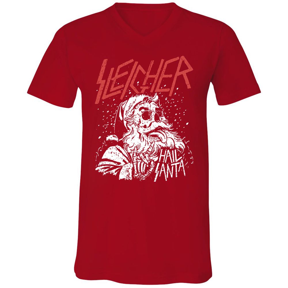 Unisex V-Neck T-Shirt - 26DWPNMX - Red - 3