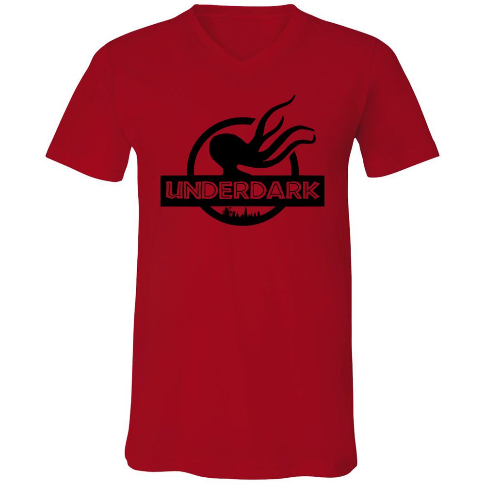 Unisex V-Neck T-Shirt - CPD3YCDS - Red - 3