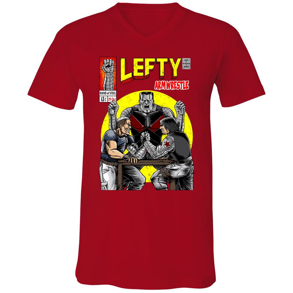 Unisex V-Neck T-Shirt - VCAPWR15 - Red - 3