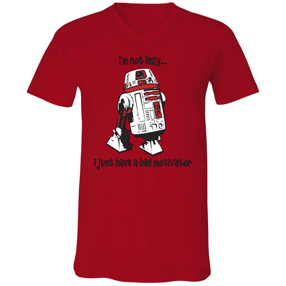 Unisex V-Neck T-Shirt - FC62ND4J - Red - 3