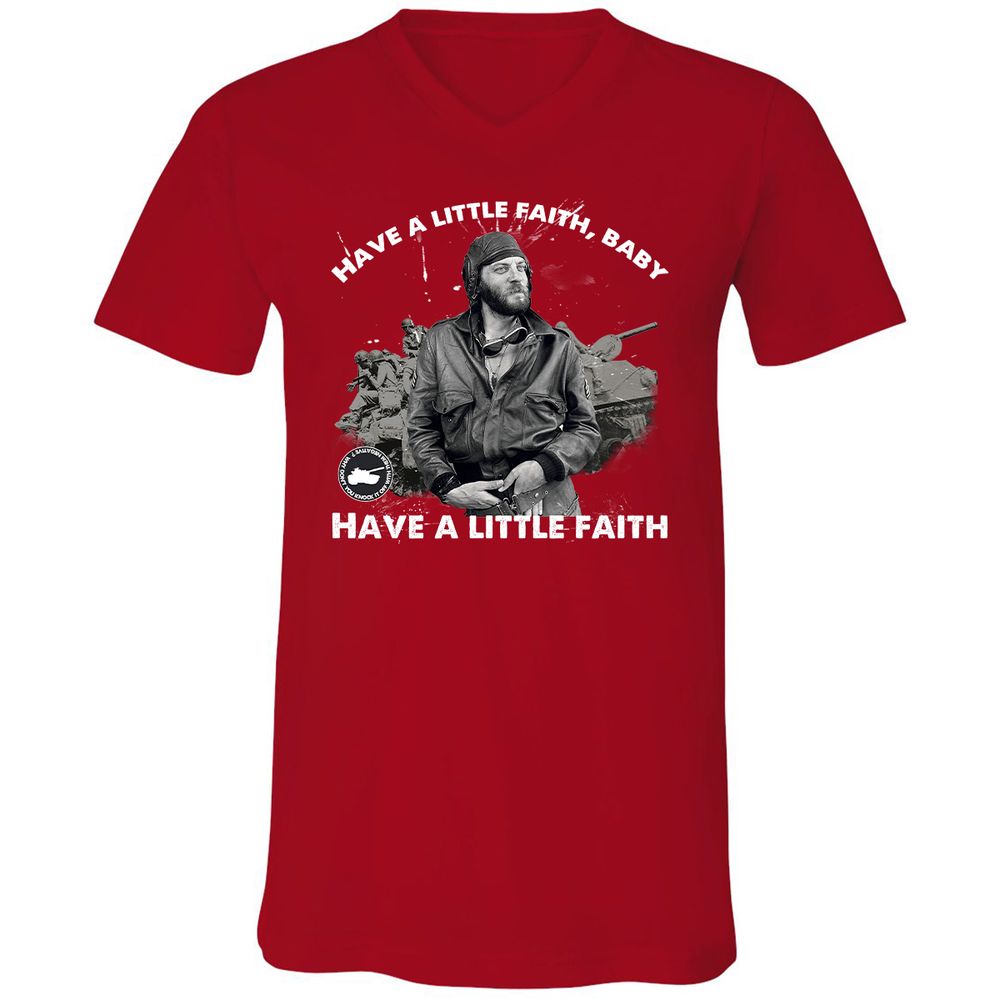 Unisex V-Neck T-Shirt - UGX8D2S4 - Red - 3