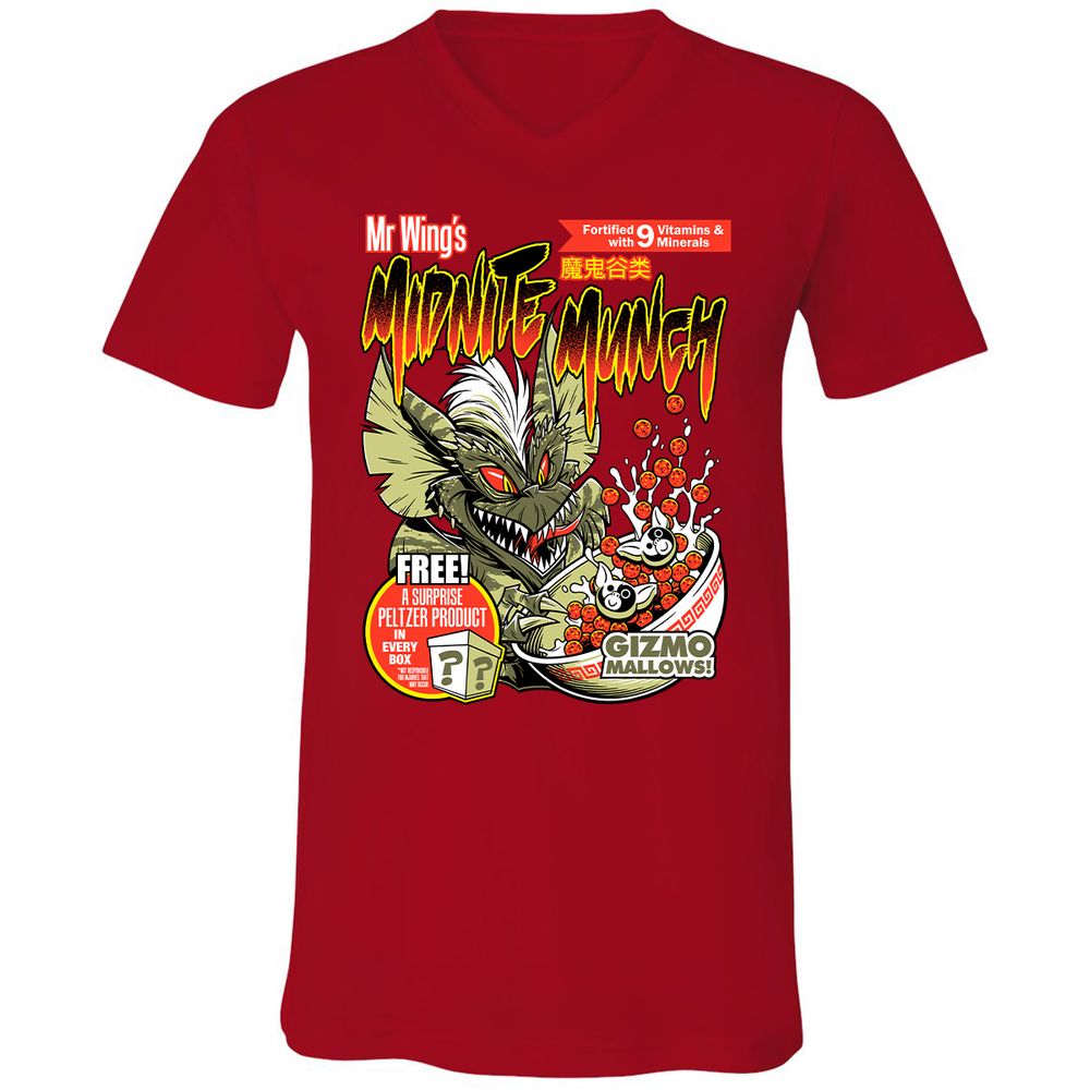 Unisex V-Neck T-Shirt - 8HDSG3DU - Red - 3