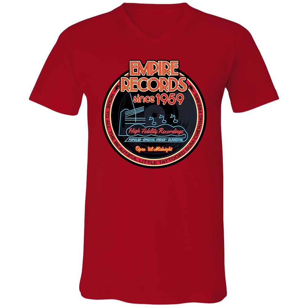 Unisex V-Neck T-Shirt - DXHM2546 - Red - 3