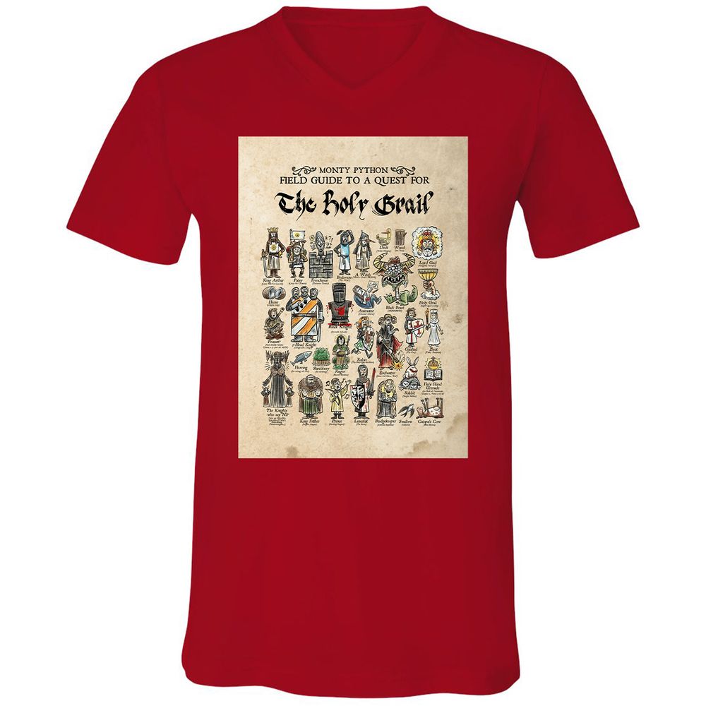 Unisex V-Neck T-Shirt - FRSCP2D9 - Red - 3