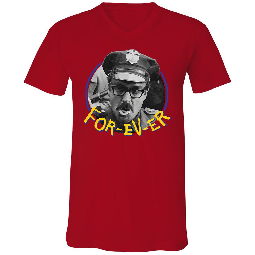 Unisex V-Neck T-Shirt - MD6PWGUB - Red - 3