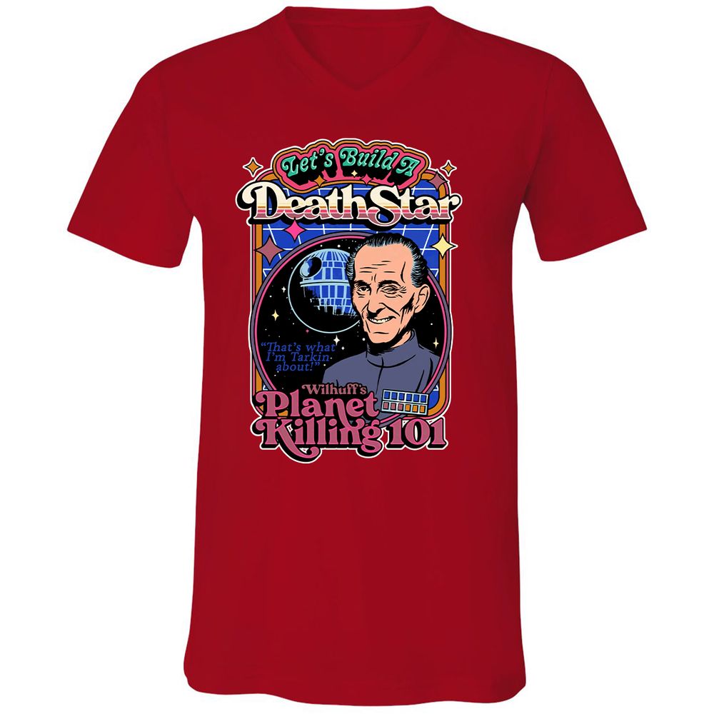 Unisex V-Neck T-Shirt - J1694VJK - Red - 3