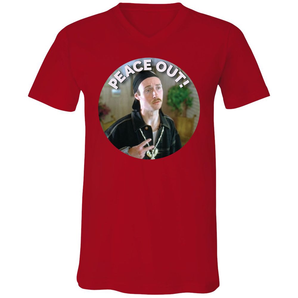 Unisex V-Neck T-Shirt - UNNGUHVA - Red - 3