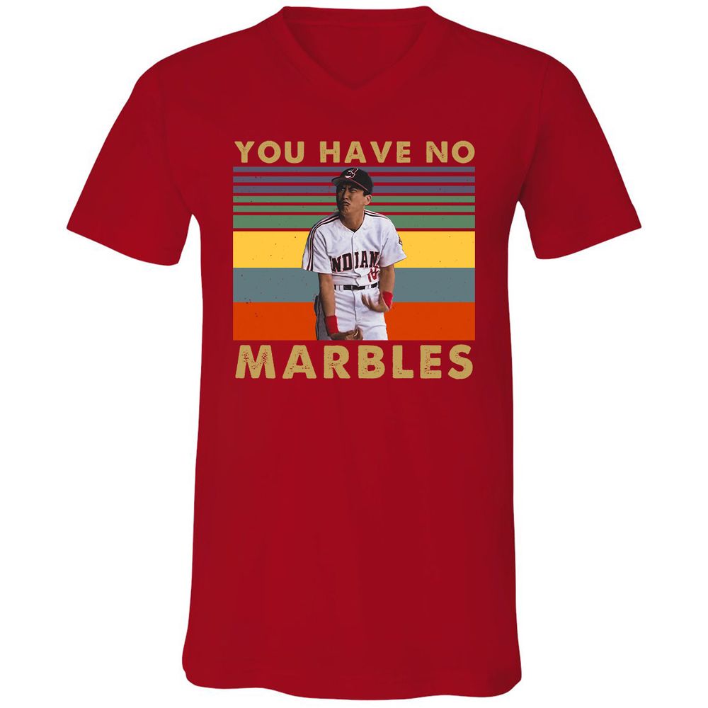 Unisex V-Neck T-Shirt - T4UJA8MQ - Red - 3