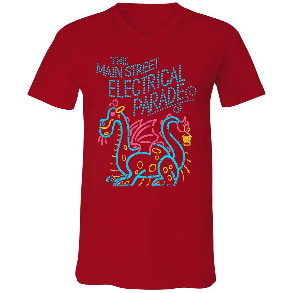 Unisex V-Neck T-Shirt - VZWEMK35 - Red - 3