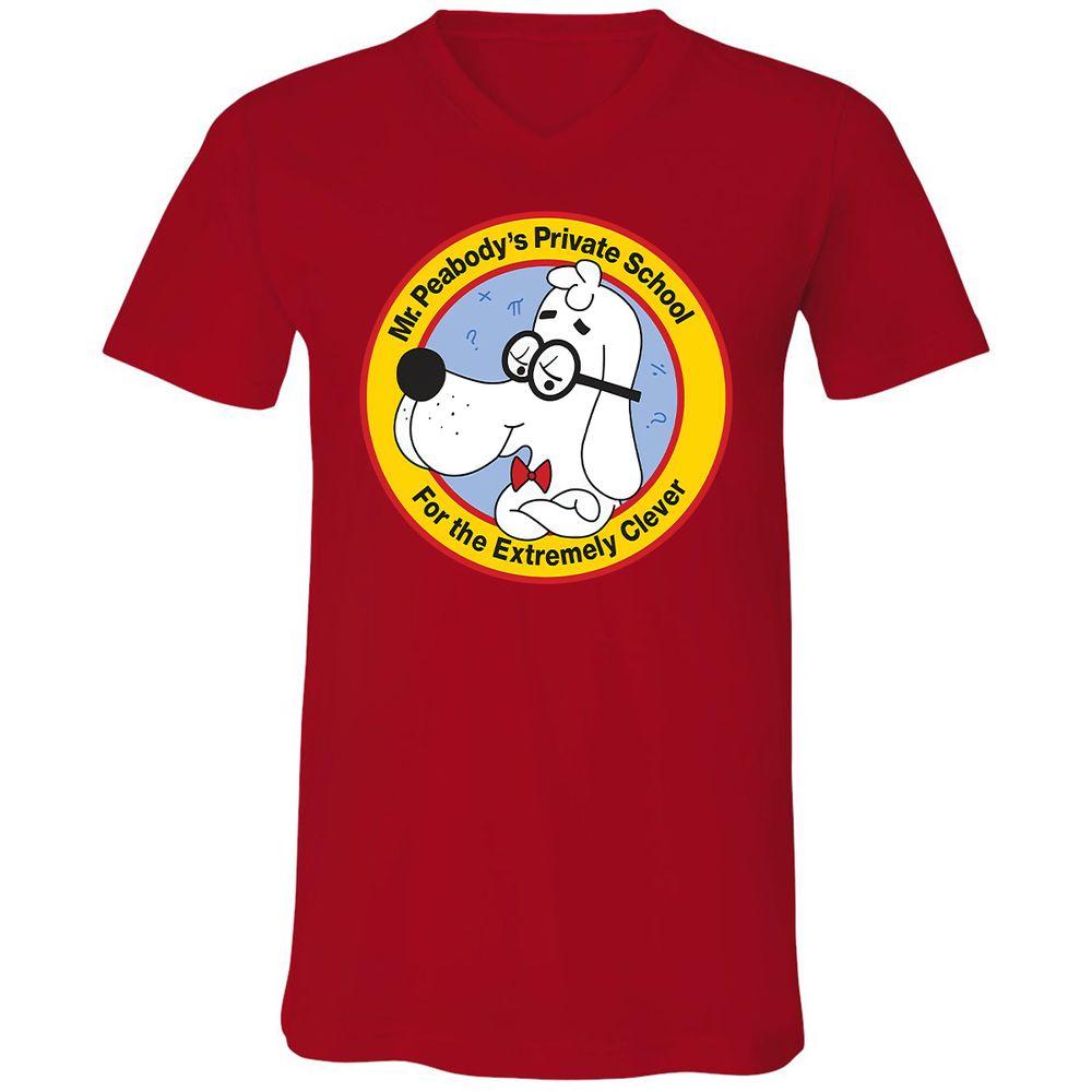 Unisex V-Neck T-Shirt - AHJYAQWW - Red - 3