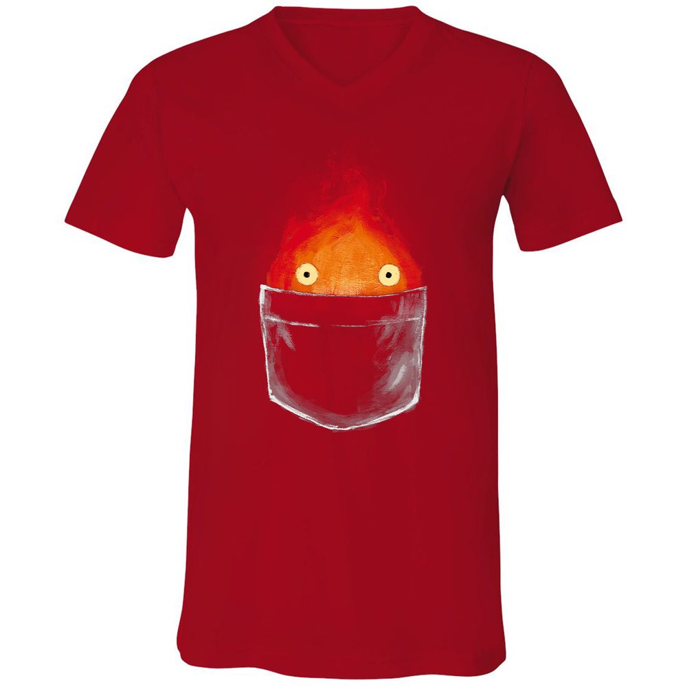 Unisex V-Neck T-Shirt - VS5UFSN3 - Red - 3