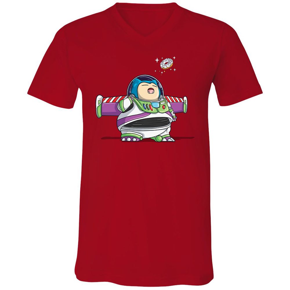 Unisex V-Neck T-Shirt - 7TVS7RMW - Red - 3