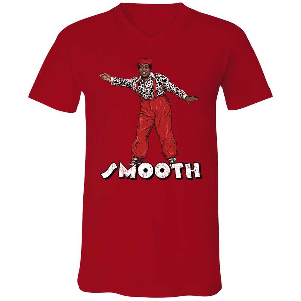 Unisex V-Neck T-Shirt - K9KZVMKX - Red - 3
