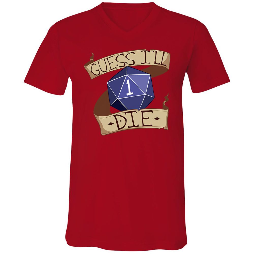 Unisex V-Neck T-Shirt - 53LLEPNS - Red - 3