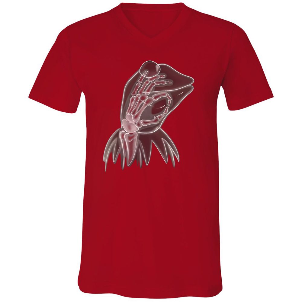 Unisex V-Neck T-Shirt - Z2Z55139 - Red - 3