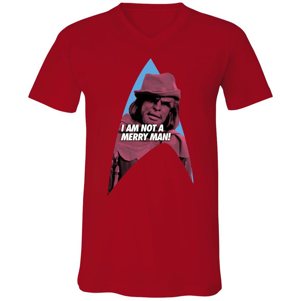 Unisex V-Neck T-Shirt - 81ZMQ83P - Red - 3