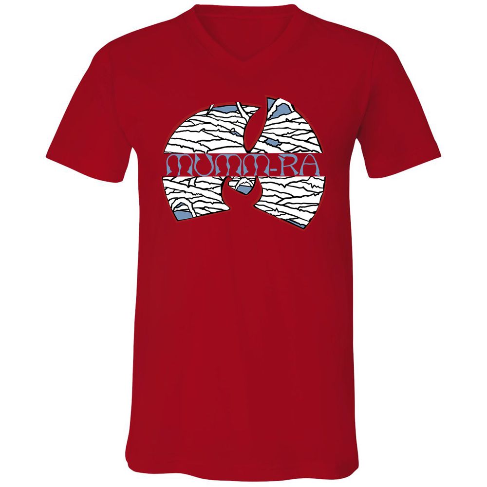 Unisex V-Neck T-Shirt - 3B8EM4JL - Red - 3