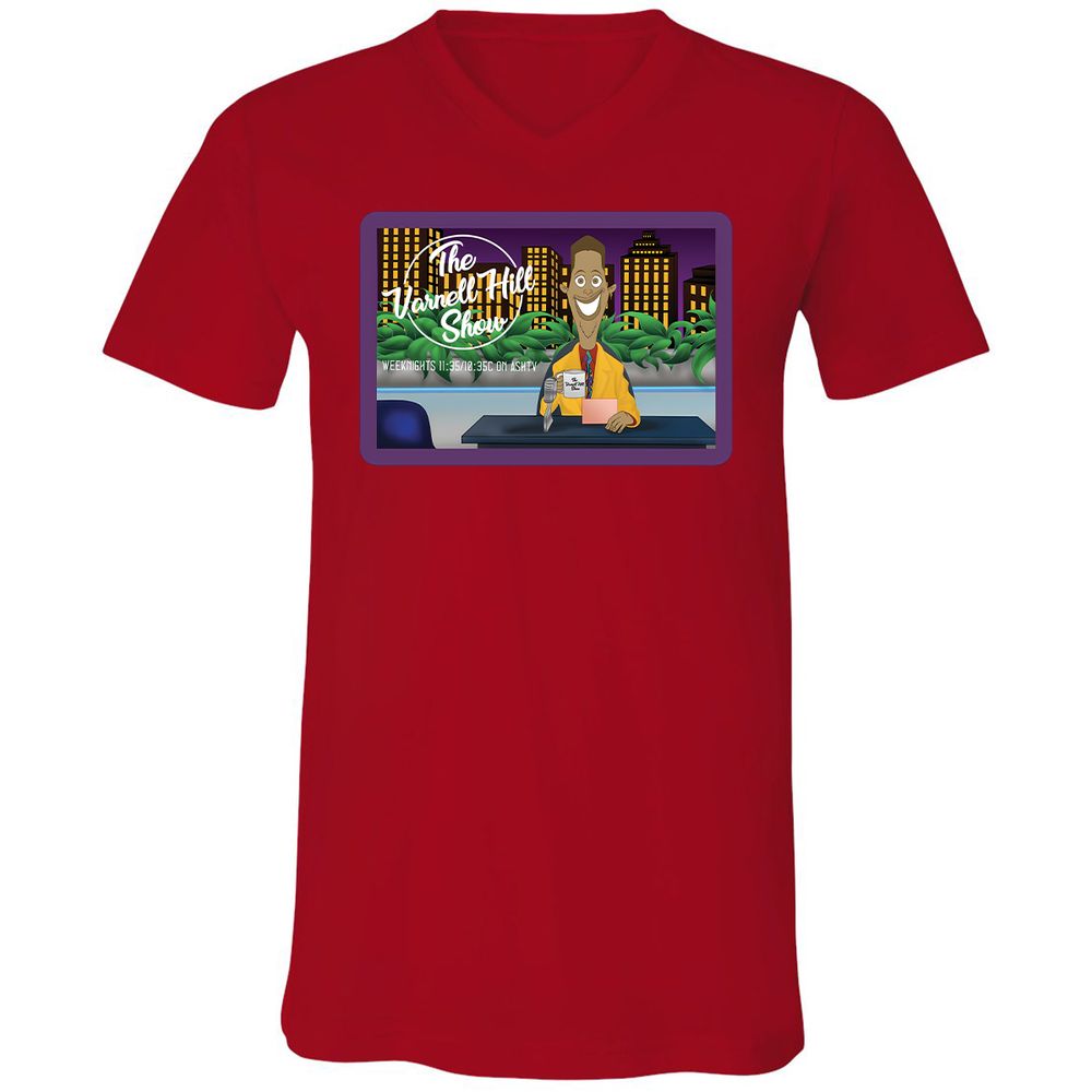 Unisex V-Neck T-Shirt - GFZBWZ5T - Red - 3