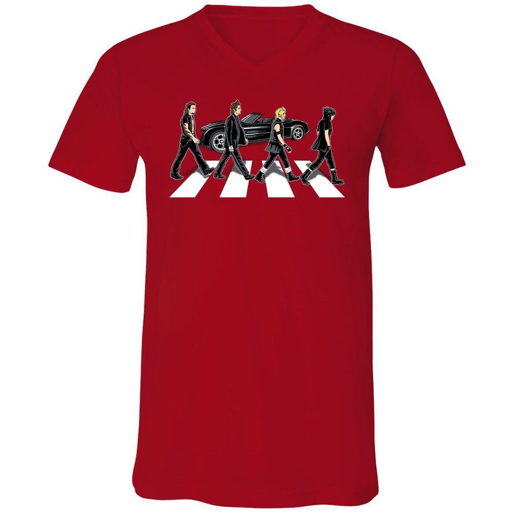 Unisex V-Neck T-Shirt - GMDS5DWA - Red - 3