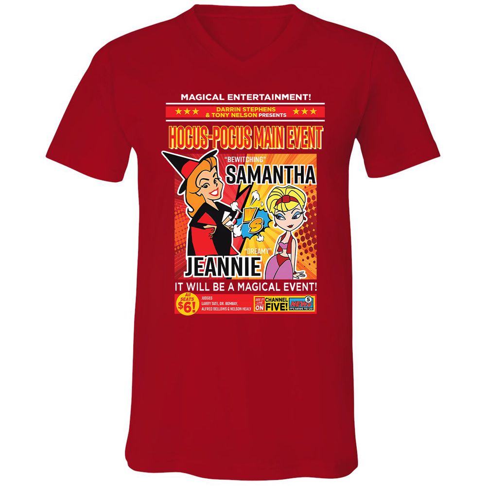 Unisex V-Neck T-Shirt - E4R83FUA - Red - 3