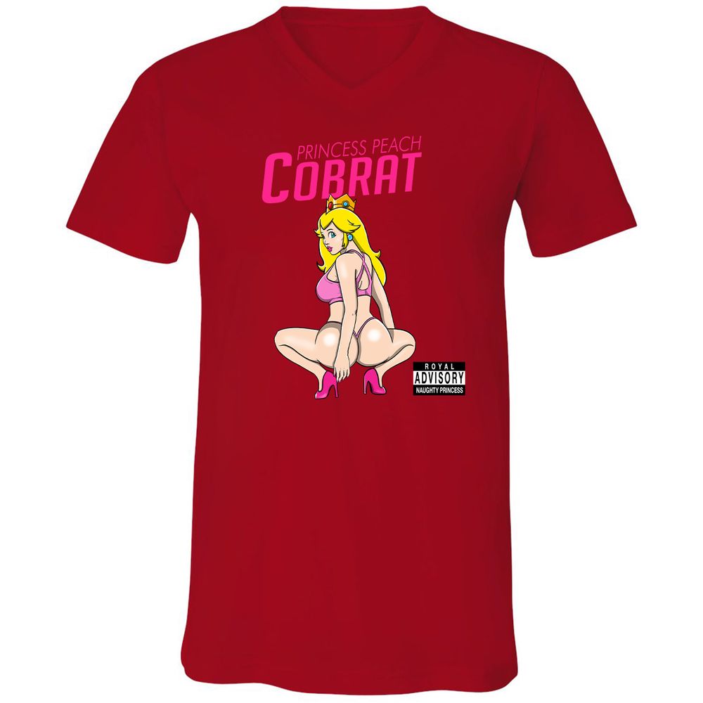 Unisex V-Neck T-Shirt - 4NGPCGCF - Red - 3