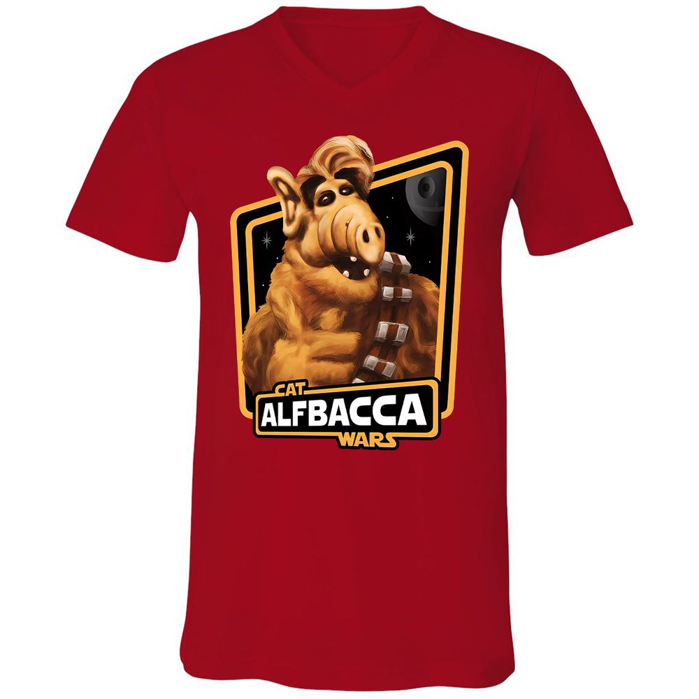 Unisex V-Neck T-Shirt - T81EWLAG - Red - 3