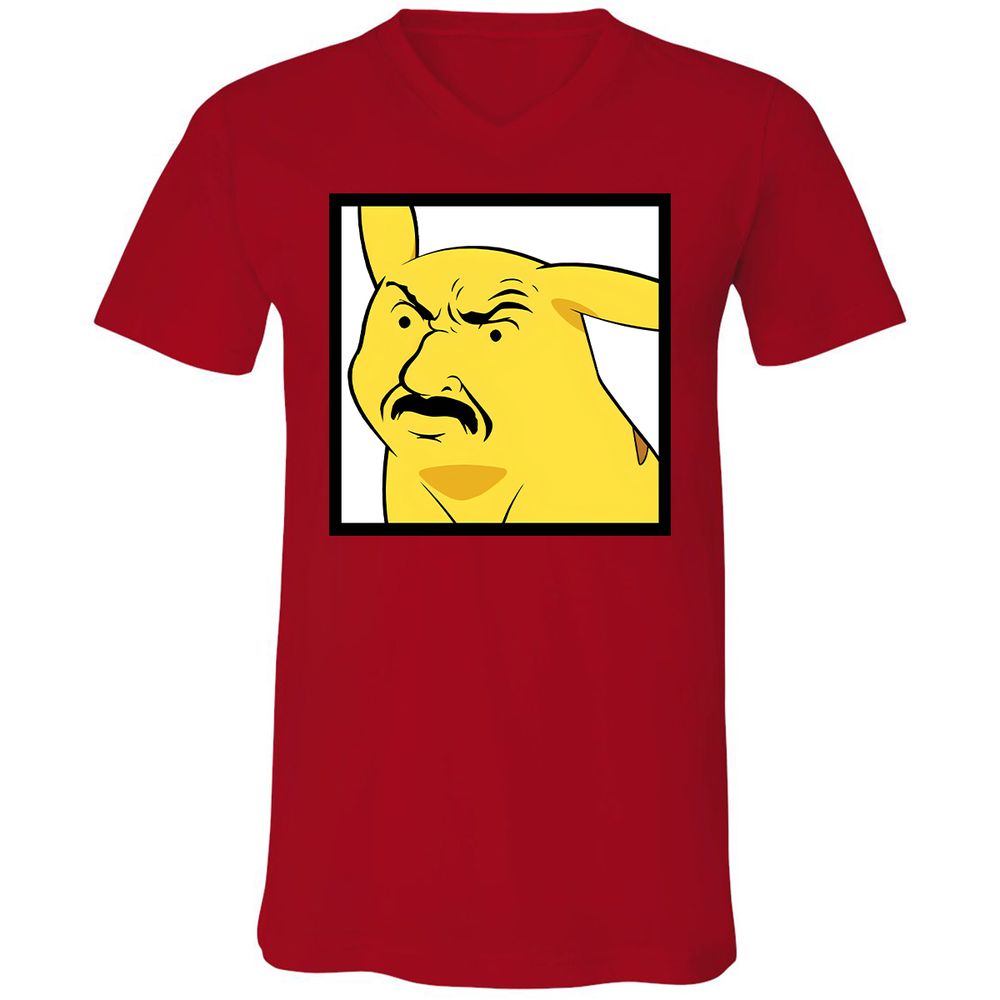Unisex V-Neck T-Shirt - 8UB9DNPS - Red - 3