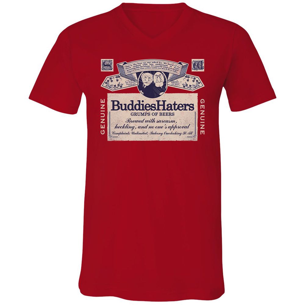 Unisex V-Neck T-Shirt - T6VUDP3H - Red - 3