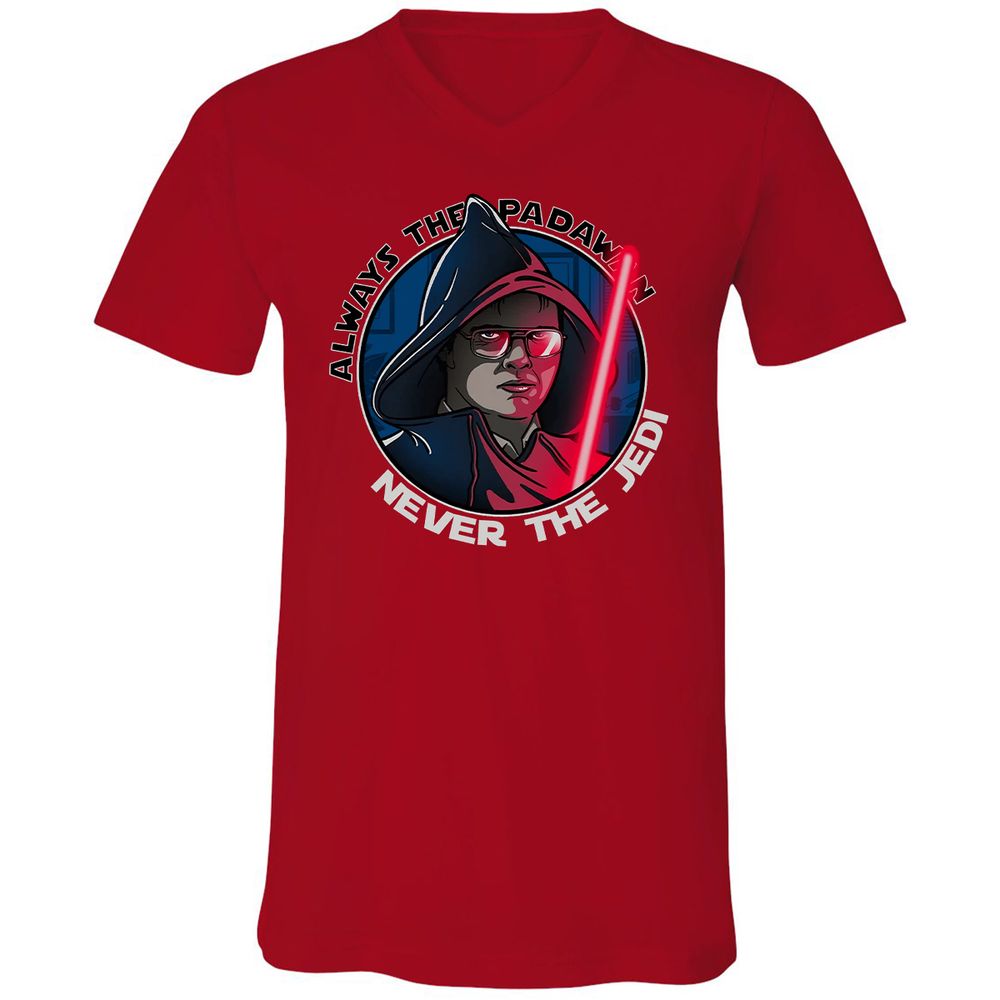 Unisex V-Neck T-Shirt - C5FKZ32J - Red - 3