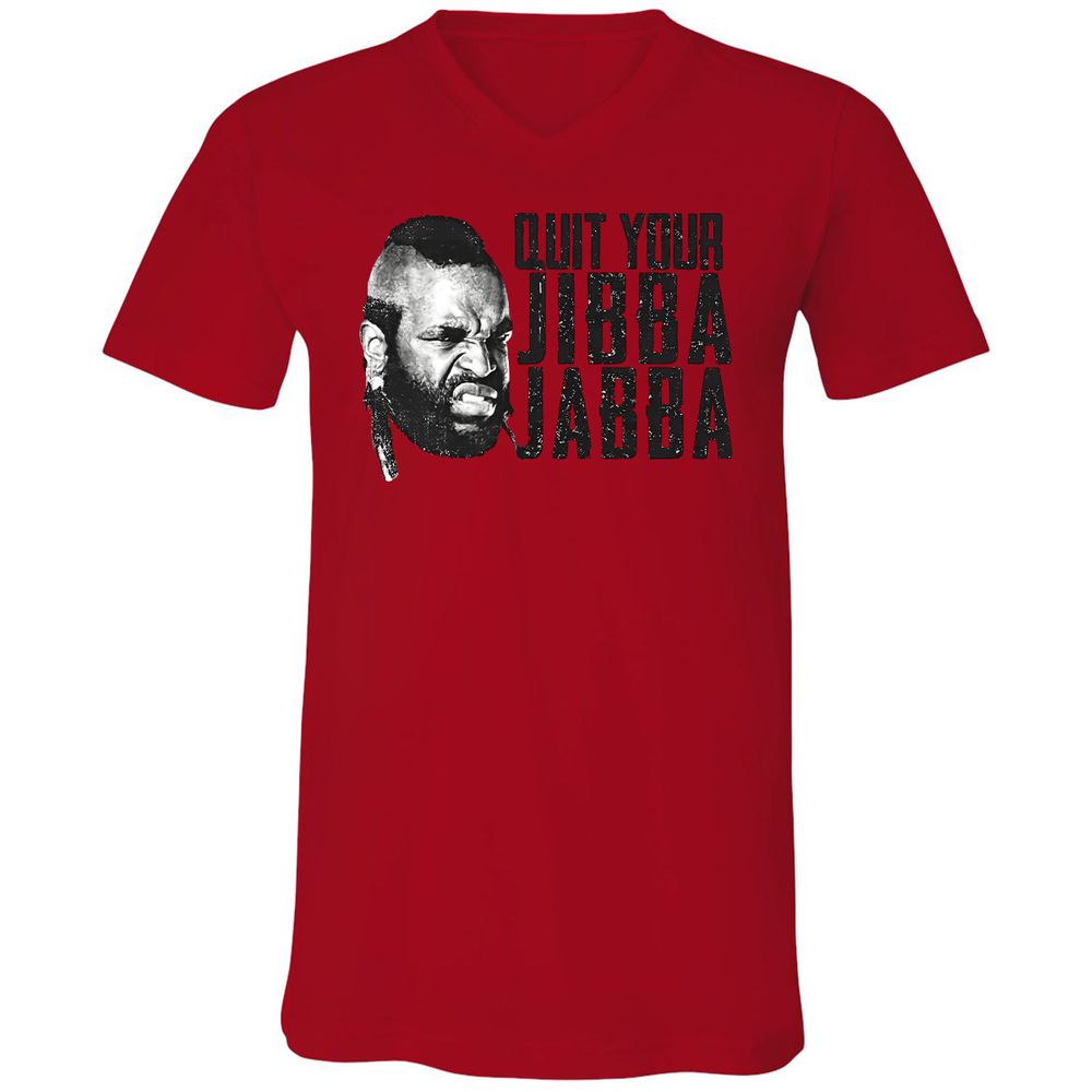 Unisex V-Neck T-Shirt - TLUMHTFQ - Red - 3