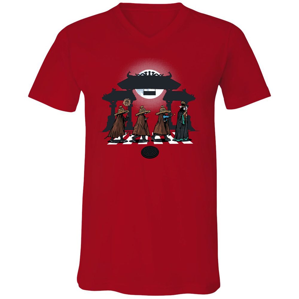 Unisex V-Neck T-Shirt - 912LZTRD - Red - 3